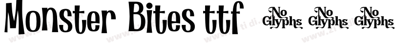 Monster Bites.ttf字体转换